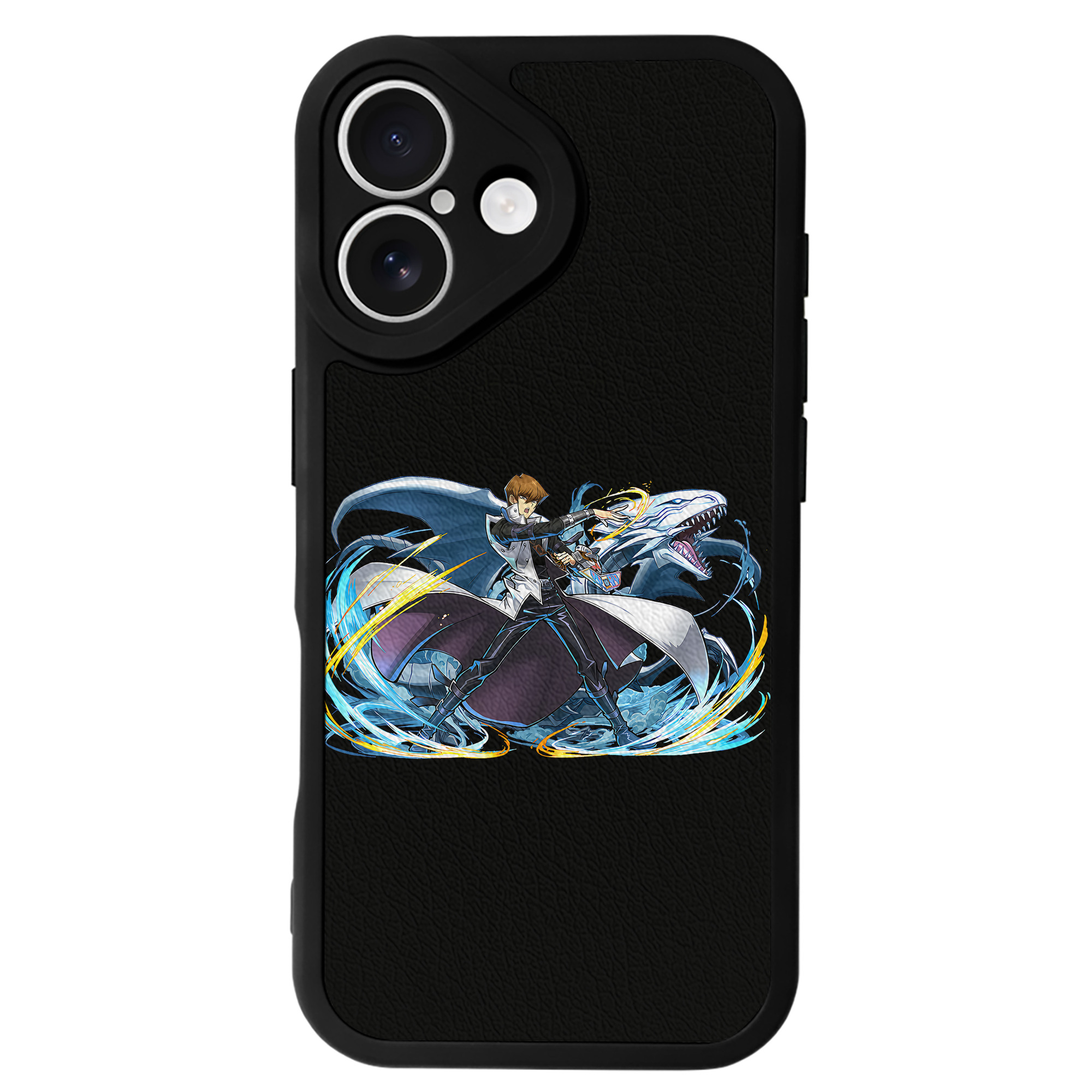 （画像用） 遊☆戯☆王 Yu-Gi-Oh! 【iPhone 16シリーズ対応】シリコンスマホケース（レザー調） 材質：シリコン
